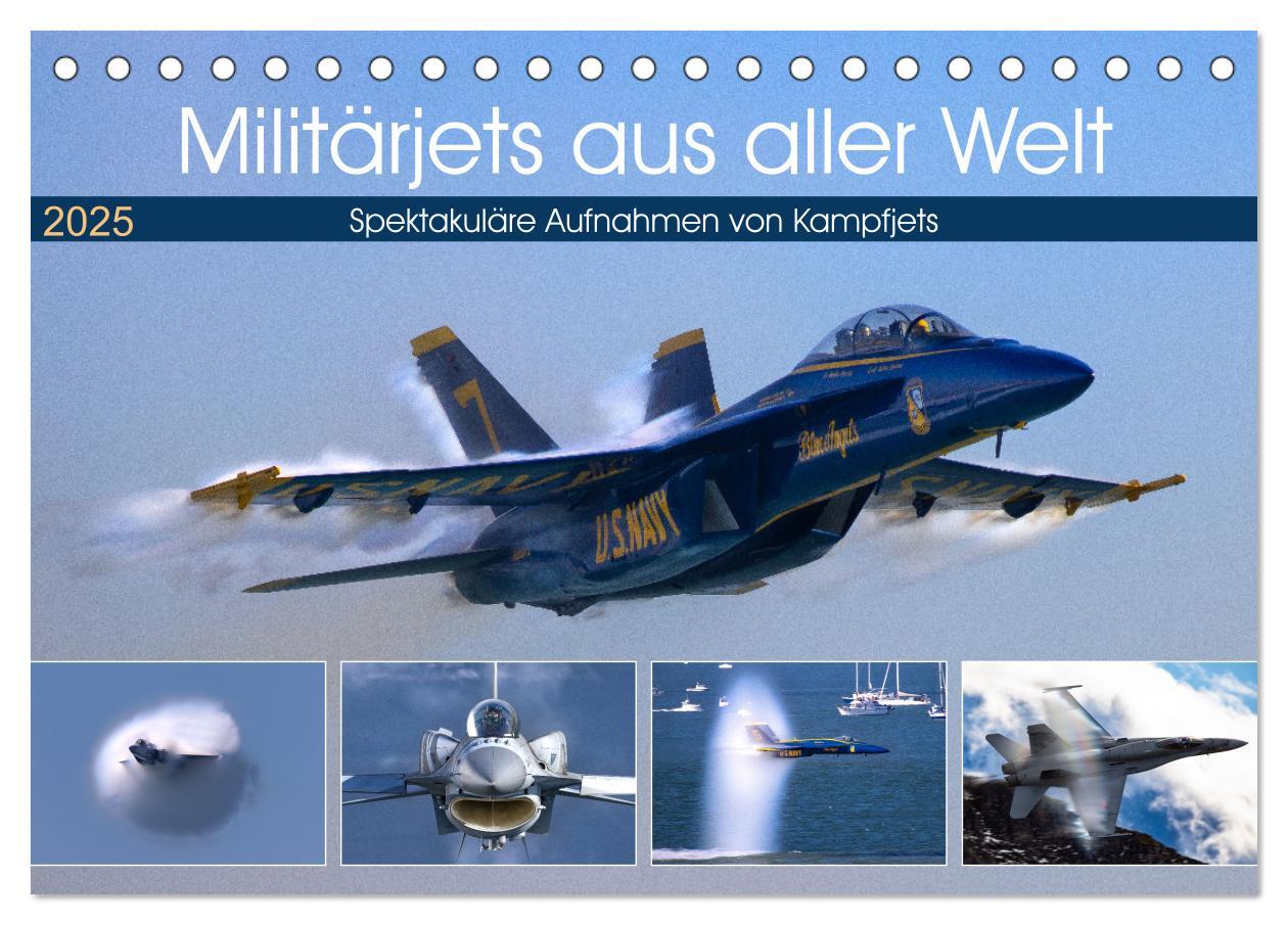 Cover: 9783435175833 | Militärjets aus aller Welt (Tischkalender 2025 DIN A5 quer),...