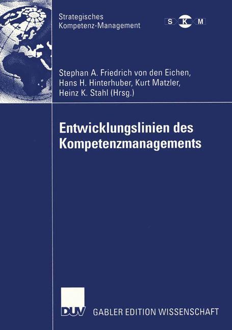 Cover: 9783824480333 | Entwicklungslinien des Kompetenzmanagements | Eichen (u. a.) | Buch