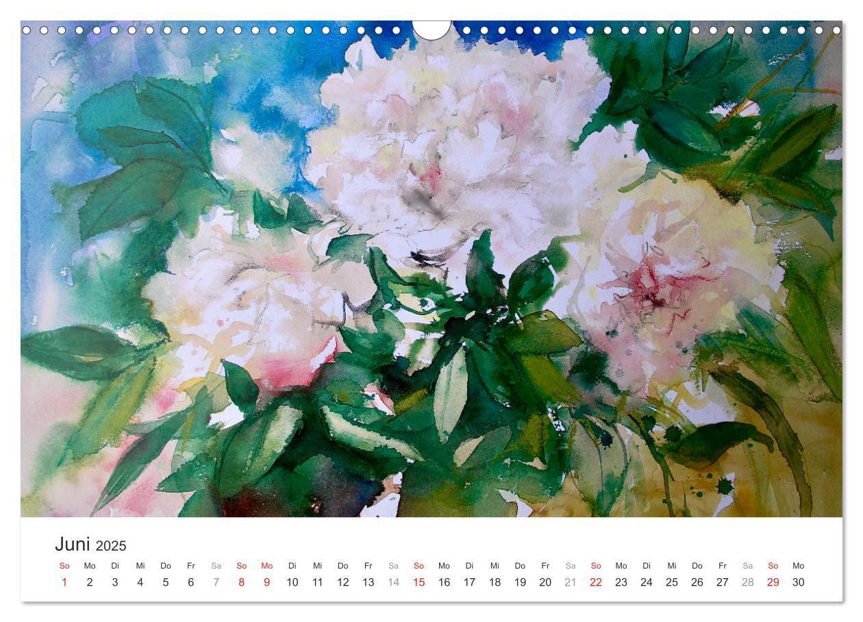 Bild: 9783435544998 | Blütenzauber - Aquarelle von ECKARD FUNCK (Wandkalender 2025 DIN A3...