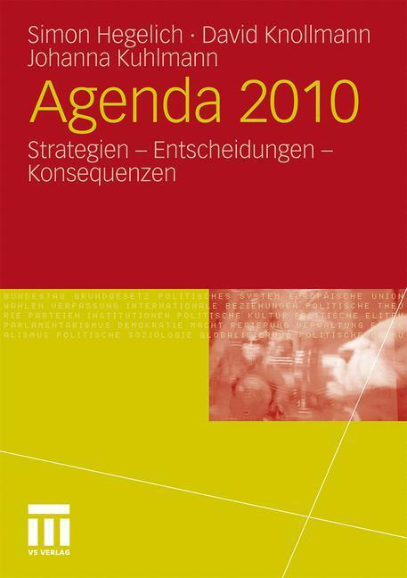 Cover: 9783531179483 | Agenda 2010 | Strategien - Entscheidungen - Konsequenzen | Taschenbuch