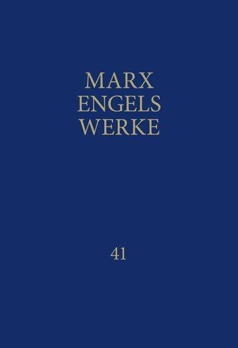 Cover: 9783320021450 | Werke 41 | Karl Marx (u. a.) | Buch | MEW / Marx-Engels-Werke | 2008