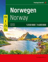 Cover: 9783707922462 | Norwegen, Autoatlas 1:250.000 - 1:400.000, freytag &amp; berndt | Berndt