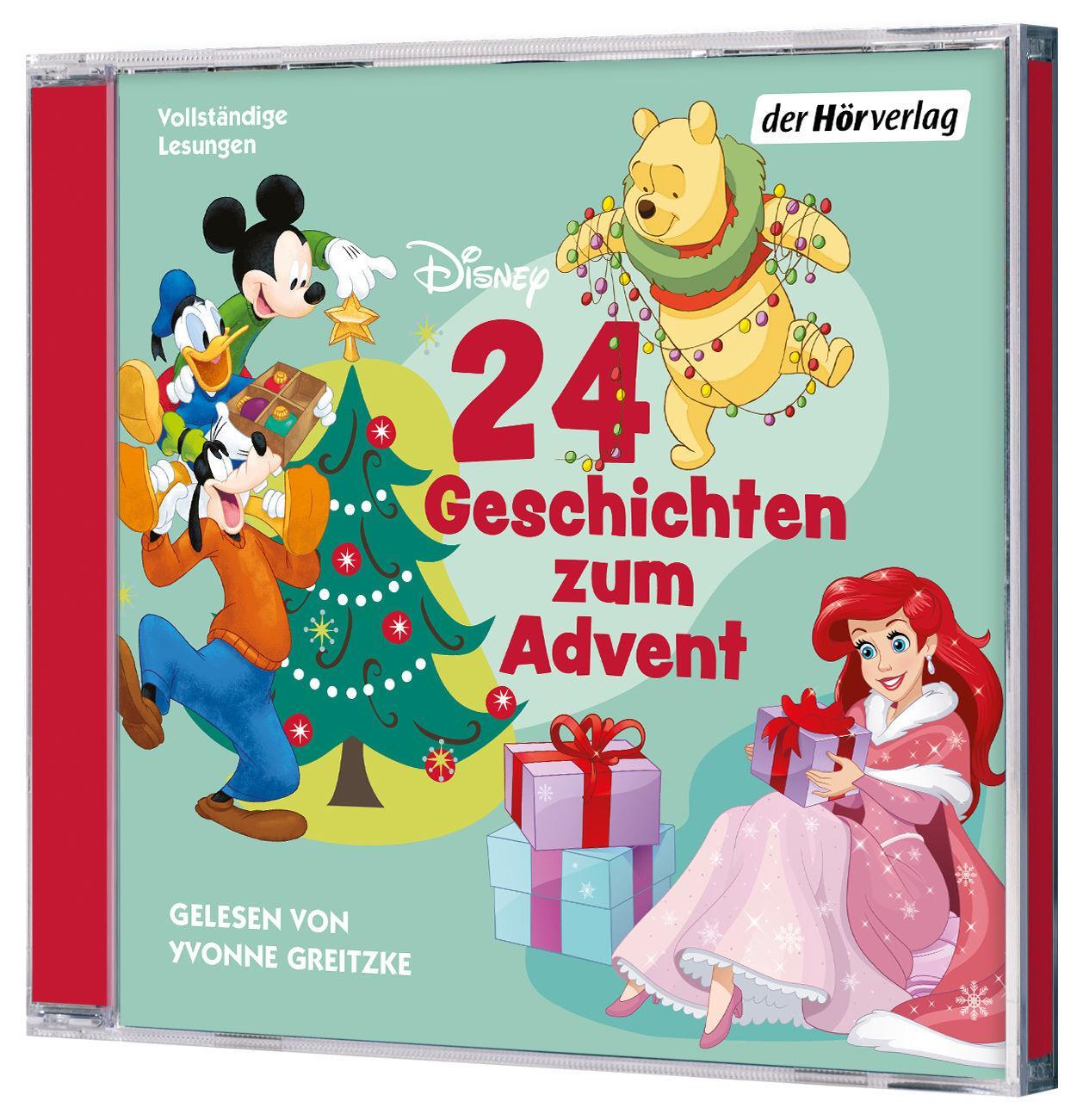 Bild: 9783844542172 | 24 Geschichten zum Advent (Disney) | Constanze Steindamm (u. a.) | CD