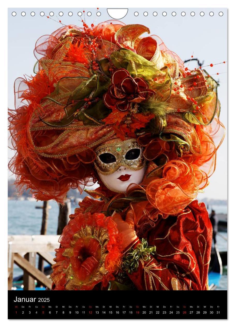 Bild: 9783457087596 | Karneval in Venedig - Phantasievolle Masken (Wandkalender 2025 DIN...