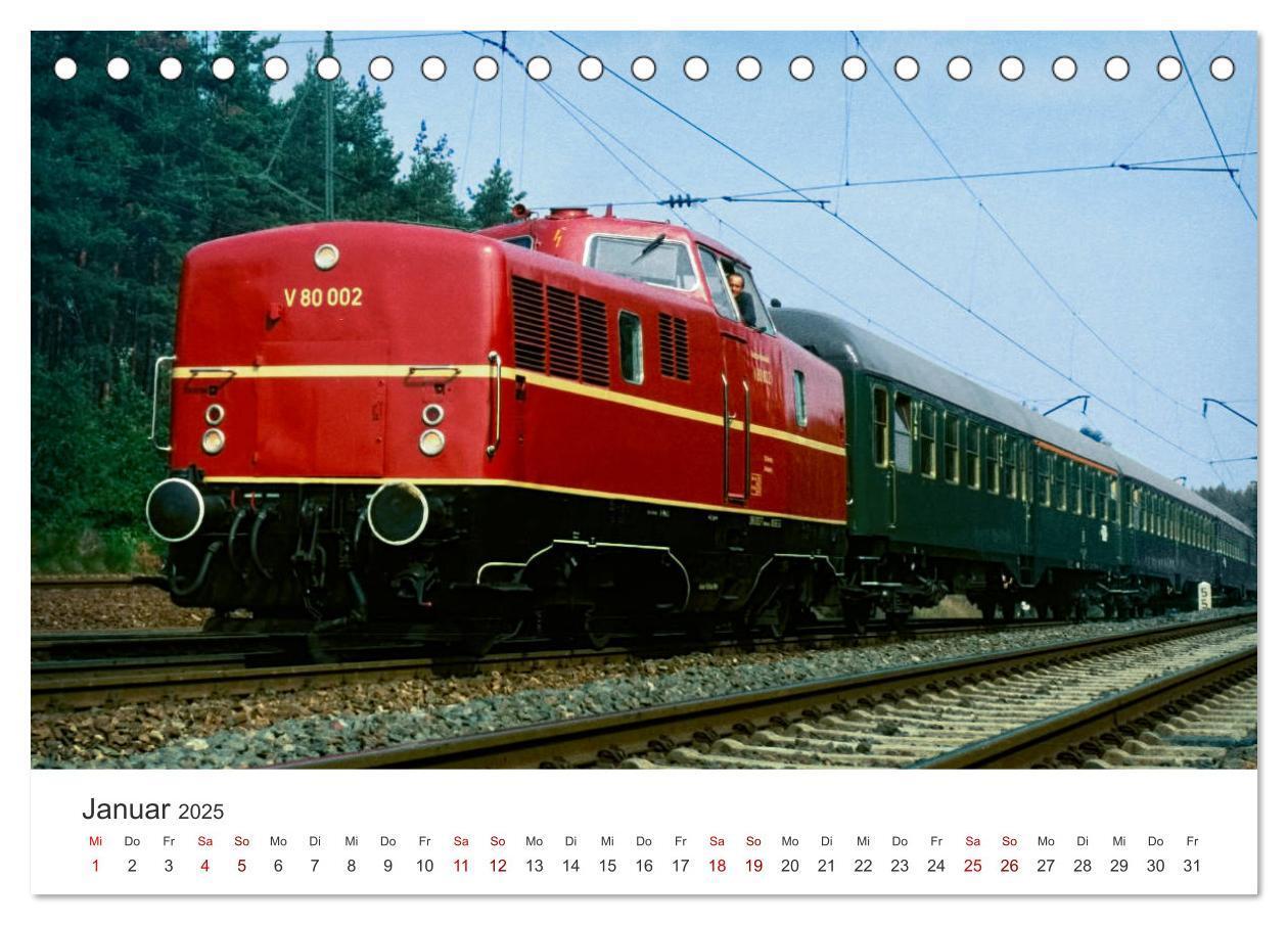 Bild: 9783435290413 | Deutsche Diesellokomotiven (Tischkalender 2025 DIN A5 quer),...