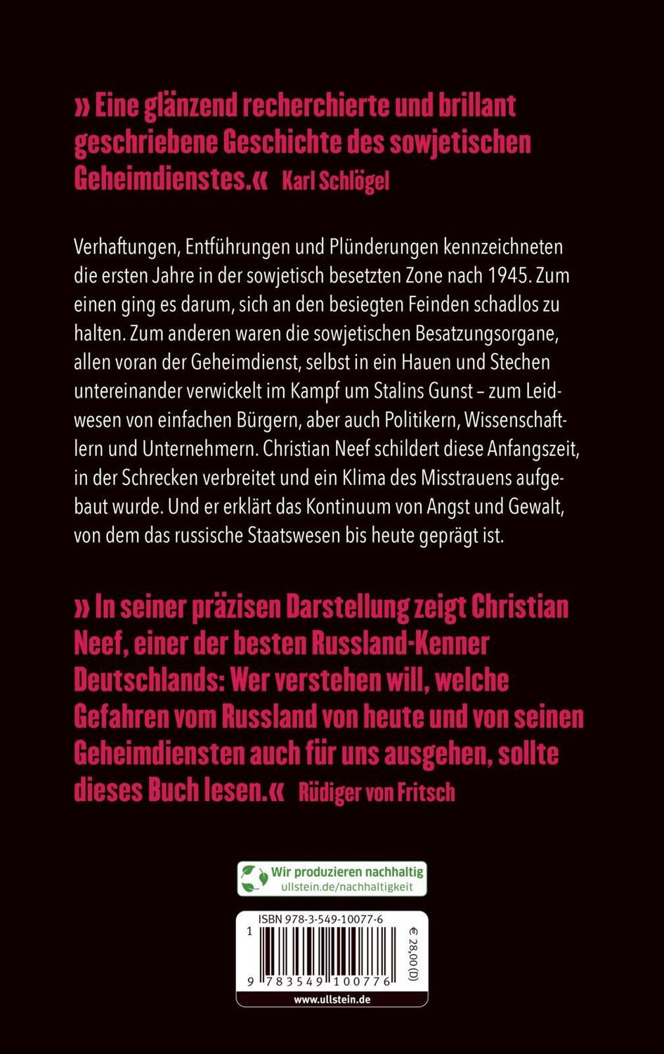 Rückseite: 9783549100776 | Das Schattenregime | Christian Neef | Buch | 320 S. | Deutsch | 2024
