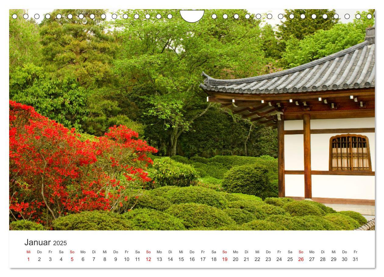 Bild: 9783383968433 | Gärten in Japan (Wandkalender 2025 DIN A4 quer), CALVENDO...