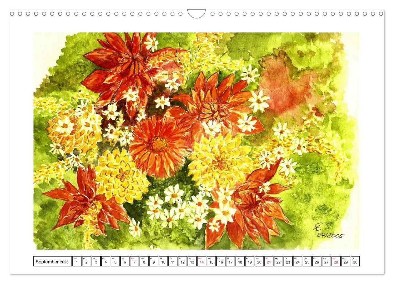 Bild: 9783435761937 | Der AQUARELL-Kalender (Wandkalender 2025 DIN A3 quer), CALVENDO...