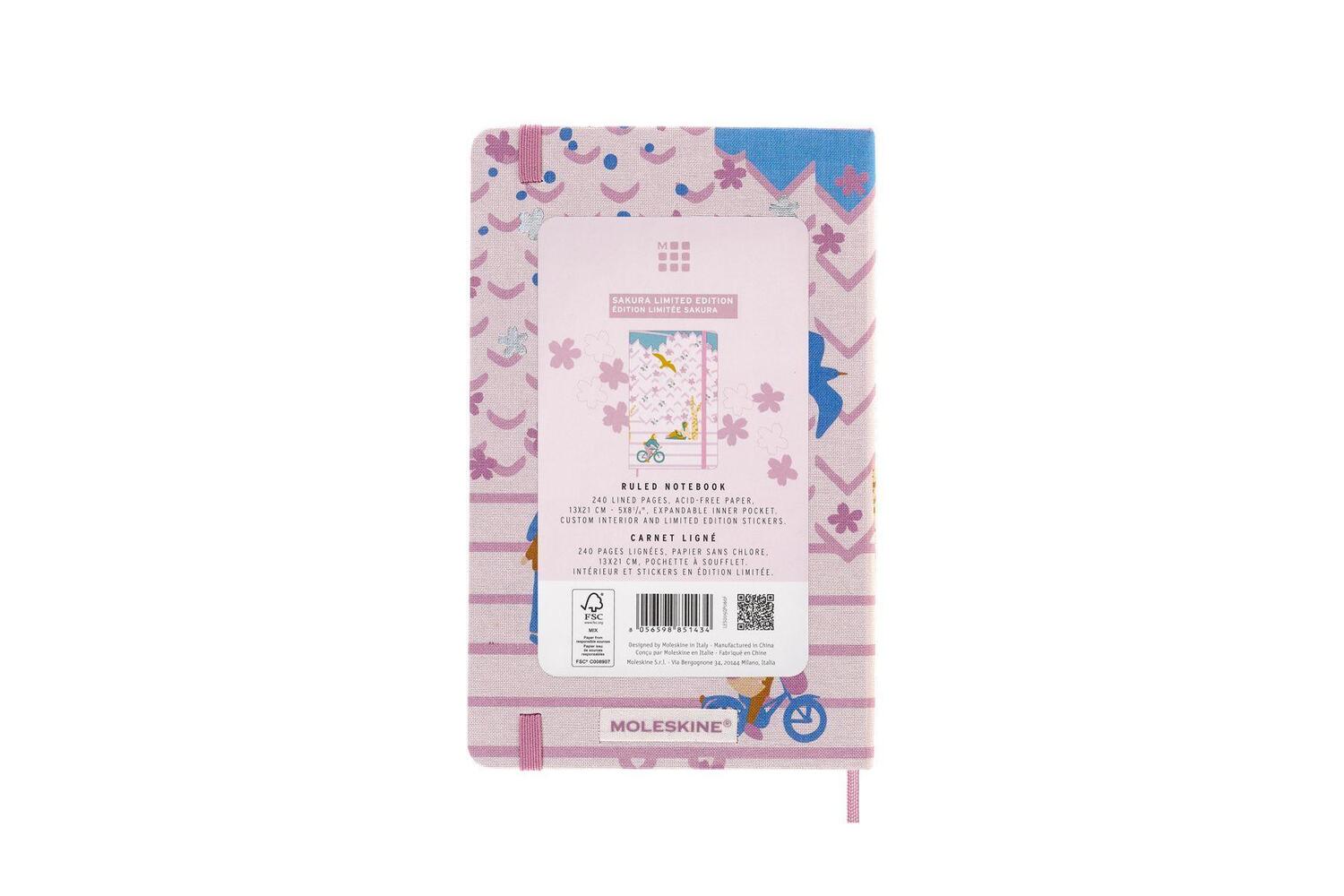 Bild: 8056598851434 | Moleskine Limited Edition Notebook Sakura, Large, Ruled, Bicycle,...