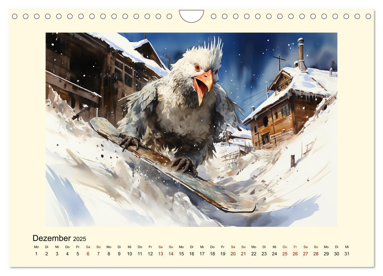 Bild: 9783383847349 | Verrückte Hühner (Wandkalender 2025 DIN A4 quer), CALVENDO...