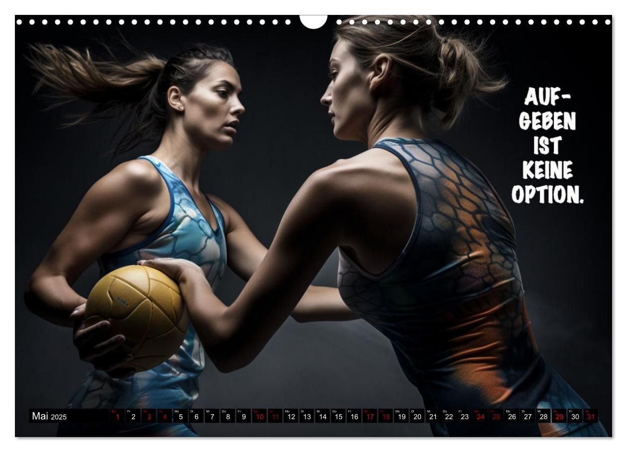 Bild: 9783383904622 | Motivation und Handball (Wandkalender 2025 DIN A3 quer), CALVENDO...