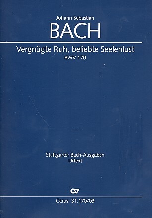 Cover: 9790007097042 | Vergnügte Ruh, beliebte Seelenlust (Klavierauszug) | Bach | Buch