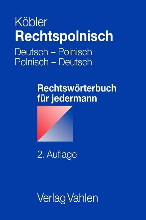 Cover: 9783800670147 | Rechtspolnisch | Deutsch - Polnisch, Polnisch - Deutsch | Köbler