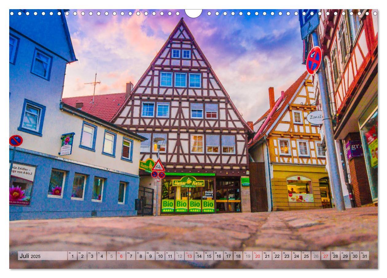 Bild: 9783435221929 | Leonberg - Altstadt in Abendstimmung (Wandkalender 2025 DIN A3...