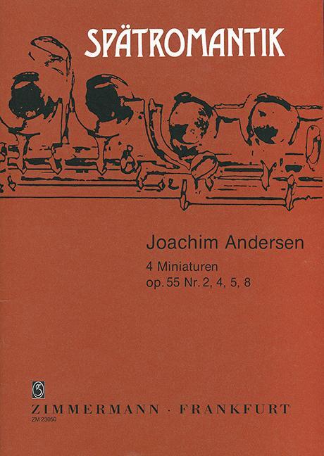 Cover: 9790010230504 | Vier Miniaturen op. 55/2/4/5/8 | Spätromantik | Musikverlag Zimmermann
