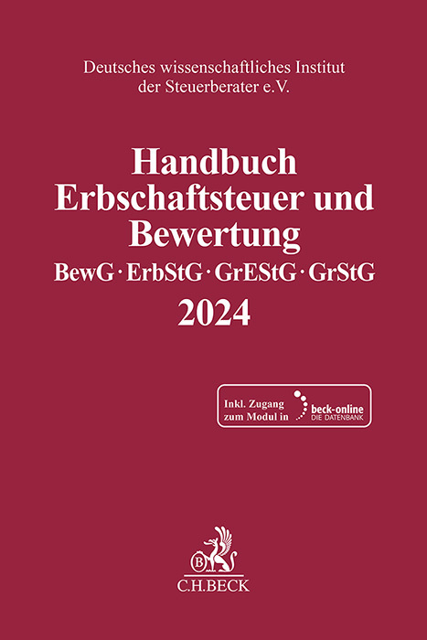 Cover: 9783406816130 | Handbuch Erbschaftsteuer und Bewertung 2024, m. 1 Buch, m. 1...