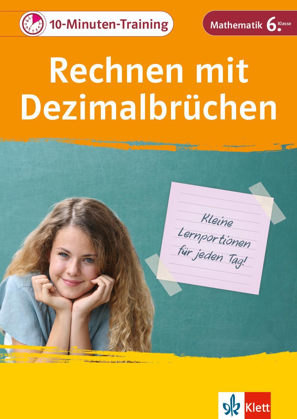 Cover: 9783129275849 | Klett 10-Minuten-Training Mathematik Rechnen mit Dezimalbrüchen 6....