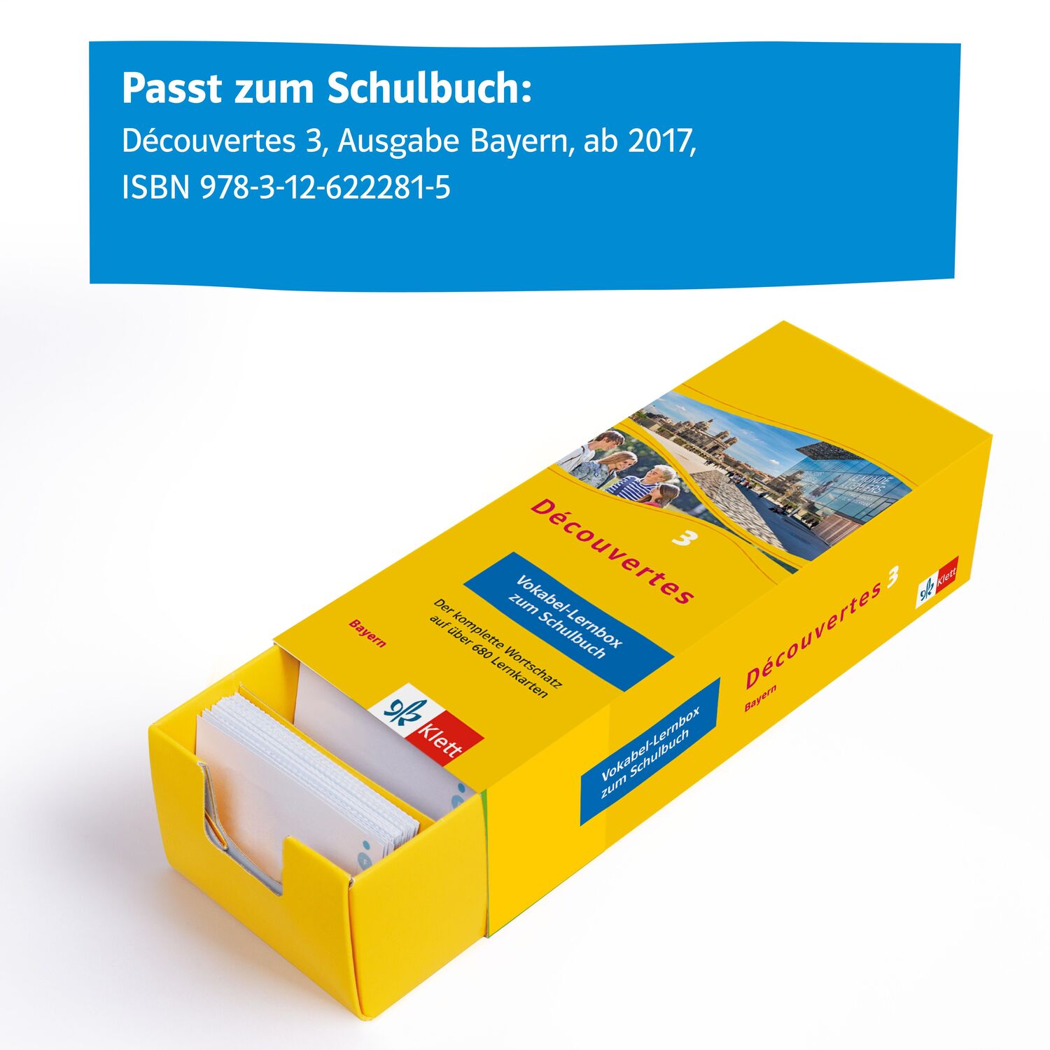 Bild: 9783129240649 | Découvertes 3 Bayern (ab 2017) - Vokabel-Lernbox zum Schulbuch 3....