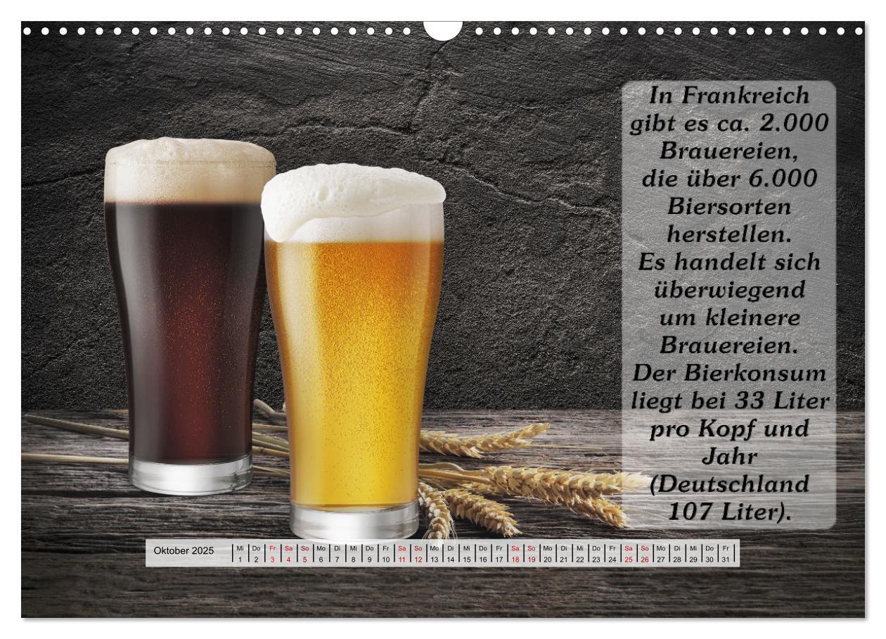 Bild: 9783435036806 | Wissenswertes über Bier (Wandkalender 2025 DIN A3 quer), CALVENDO...