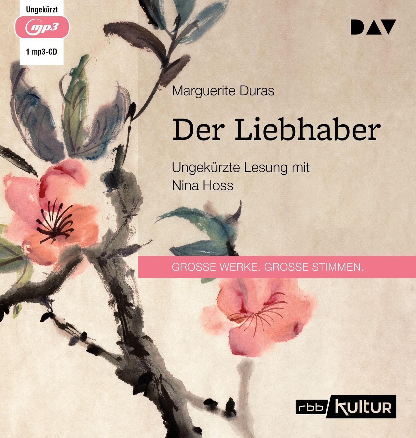Cover: 9783742419040 | Der Liebhaber | Ungekürzte Lesung mit Nina Hoss (1 mp3-CD) | Duras