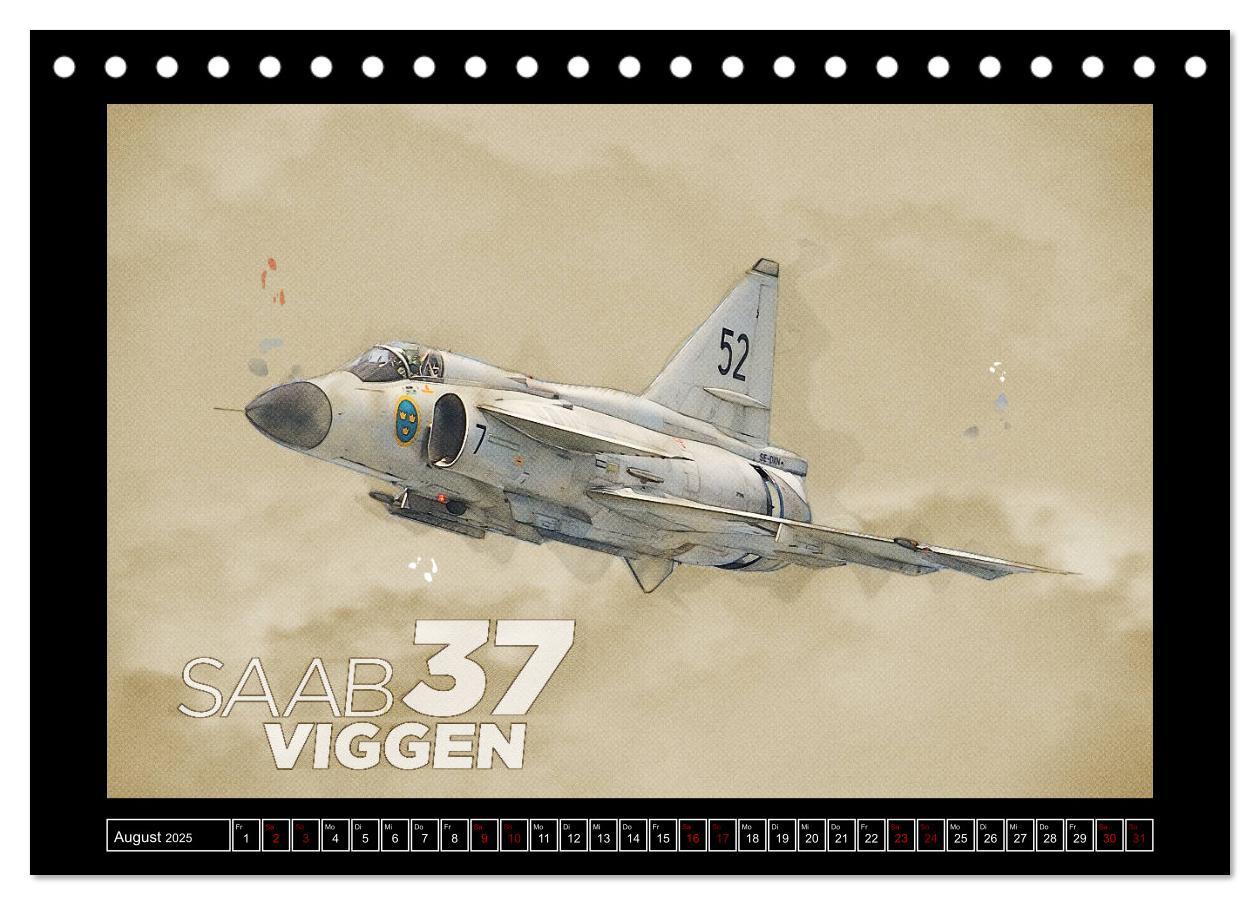 Bild: 9783435324293 | Aero Action Art - Luftfahrt Kunst (Tischkalender 2025 DIN A5 quer),...