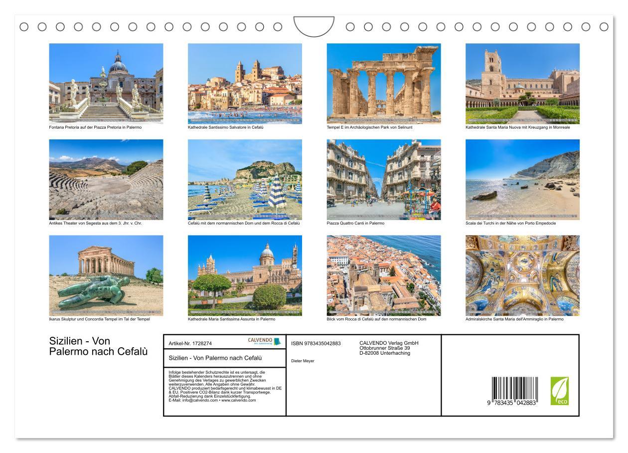 Bild: 9783435042883 | Sizilien - Von Palermo nach Cefalù (Wandkalender 2025 DIN A4 quer),...