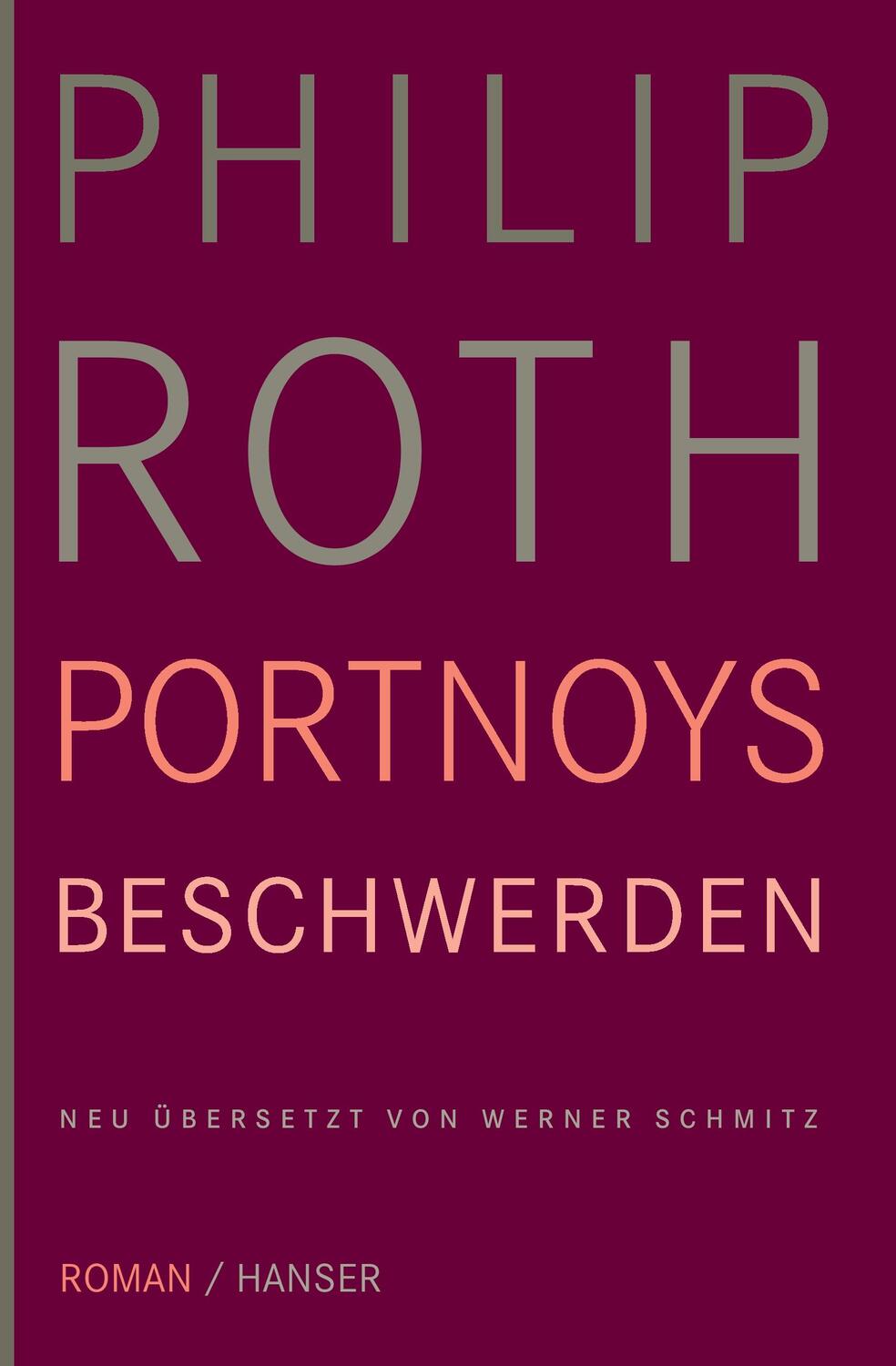 Cover: 9783446249820 | Portnoys Beschwerden | Philip Roth | Buch | Hanser | EAN 9783446249820