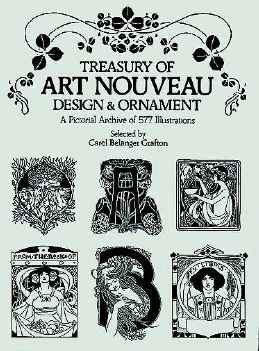 Cover: 9780486240015 | Treasury of Art Nouveau Design &amp; Ornament | Carol Belanger Grafton