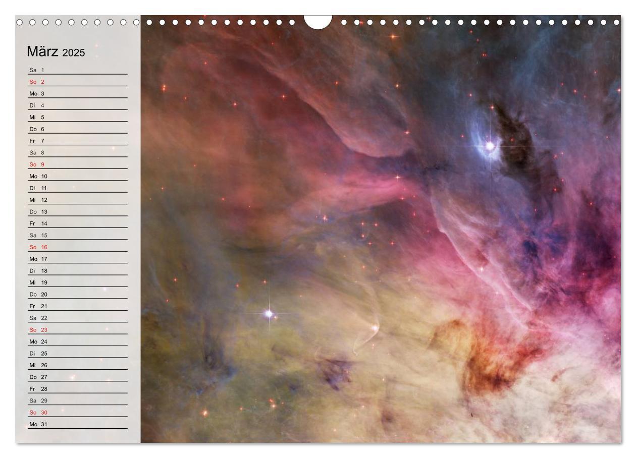 Bild: 9783435530106 | Universum. Farbenpracht der Gasnebel (Wandkalender 2025 DIN A3...