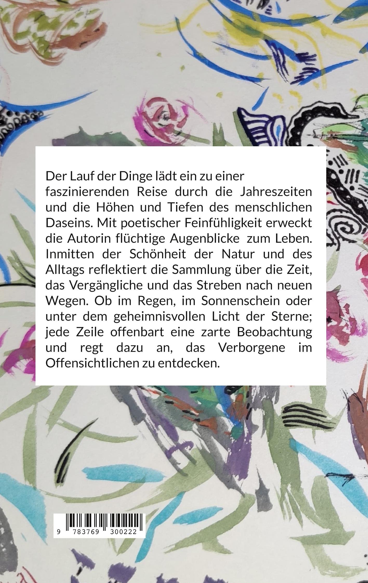 Rückseite: 9783769300222 | Der Lauf der Dinge | Gedichtsammlung | Juliane Fritz | Taschenbuch