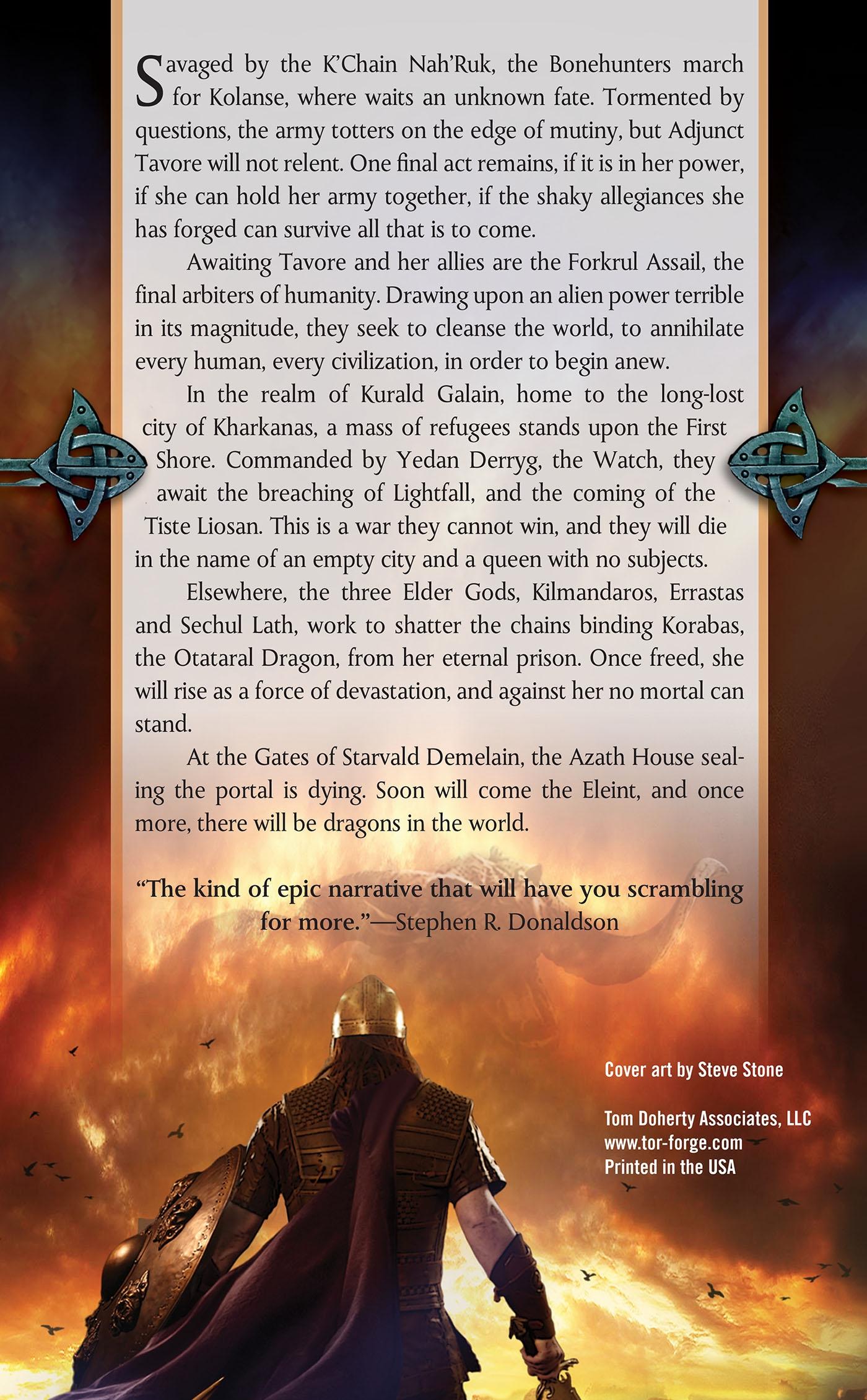 Rückseite: 9780765348876 | Malazan Book of the Fallen 10. The Crippled God | Steven Erikson