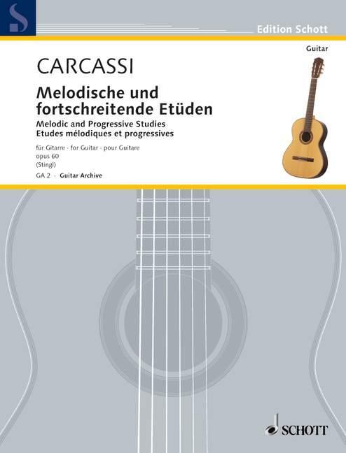 Cover: 9790001094634 | Melodische und fortschreitende Etüden | op. 60. Gitarre. | Broschüre
