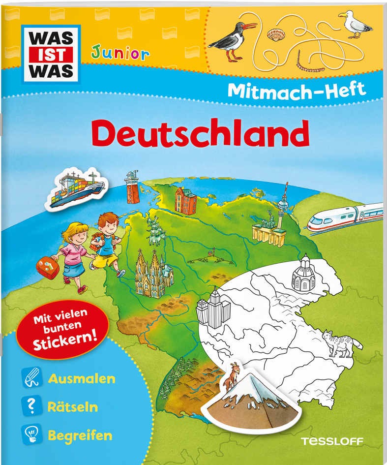 Cover: 9783788675639 | WAS IST WAS Junior Mitmach-Heft Deutschland | Sabine Schuck | Buch