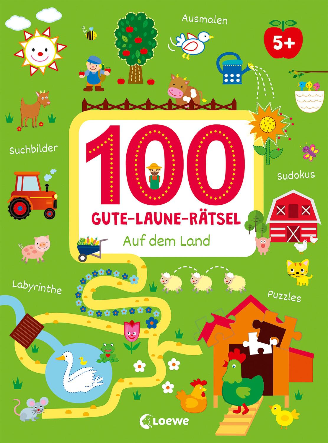 Cover: 9783743215870 | 100 Gute-Laune-Rätsel - Auf dem Land | Loewe Lernen und Rätseln | Buch