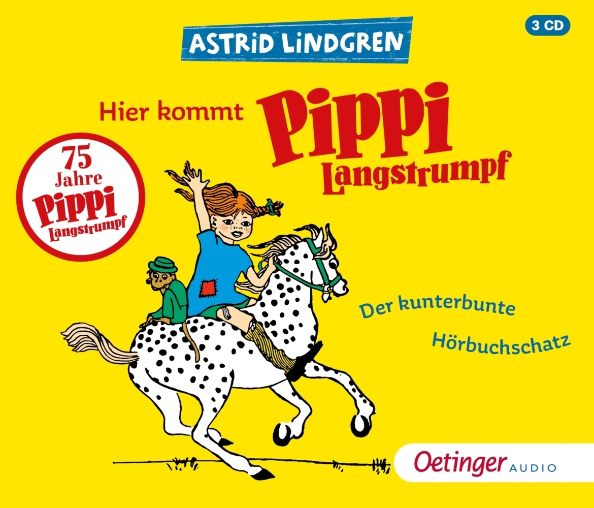Cover: 9783837311365 | Hier kommt Pippi Langstrumpf. Der kunterbunte Hörbuchschatz, 3...