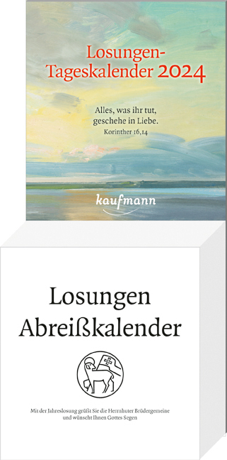 Cover: 9783780640246 | Losungen-Tageskalender 2024 | Herrnhuter Brüdergemeine | Kalender
