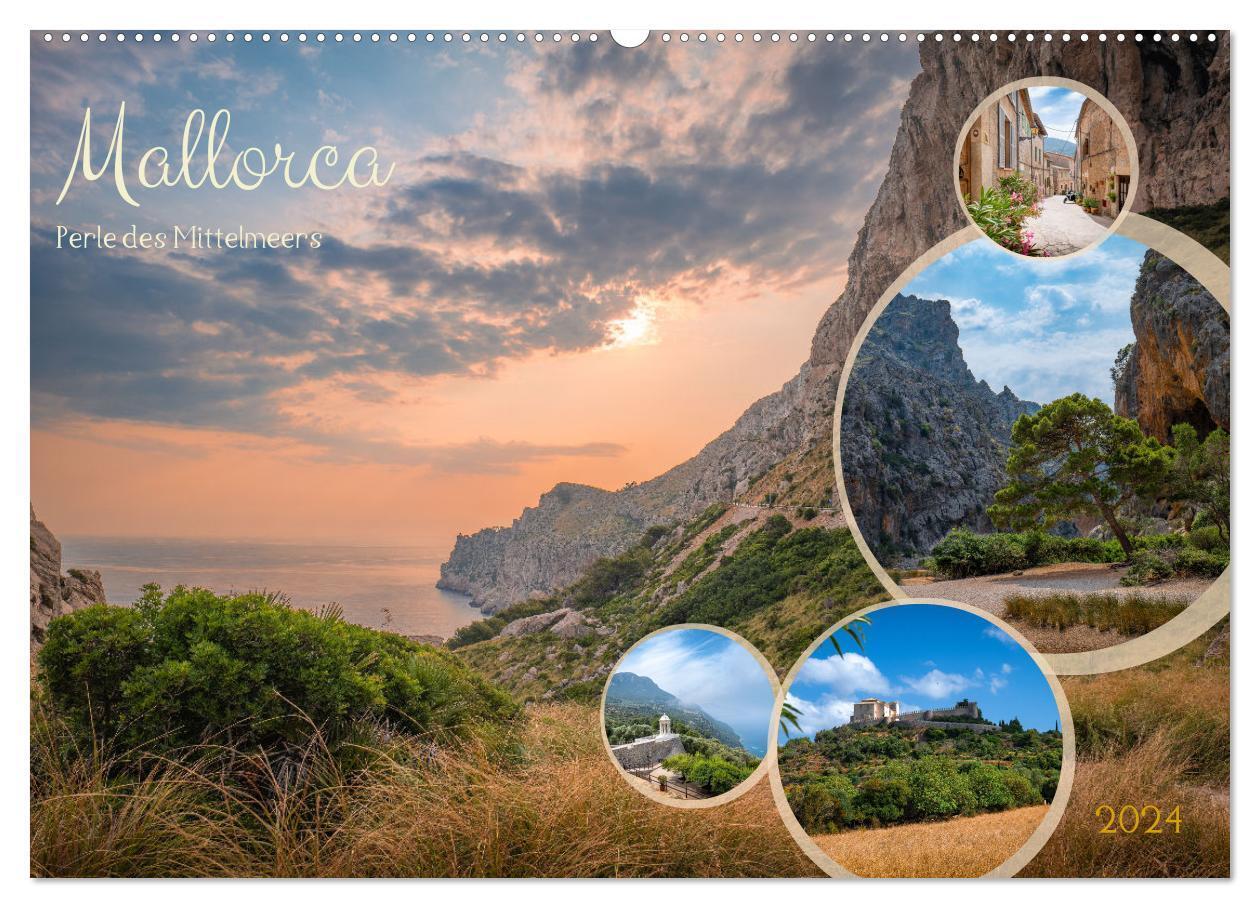 Cover: 9783383696558 | Mallorca - Perle des Mittelmeers (Wandkalender 2024 DIN A2 quer),...