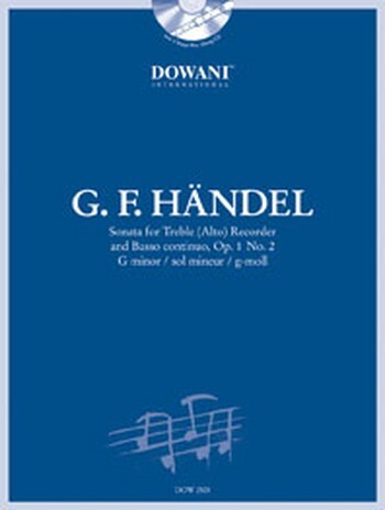 Cover: 9783905476743 | Sonata for Treble (Alto) Recorder and BC | Op. 1 No. 2 in G minor