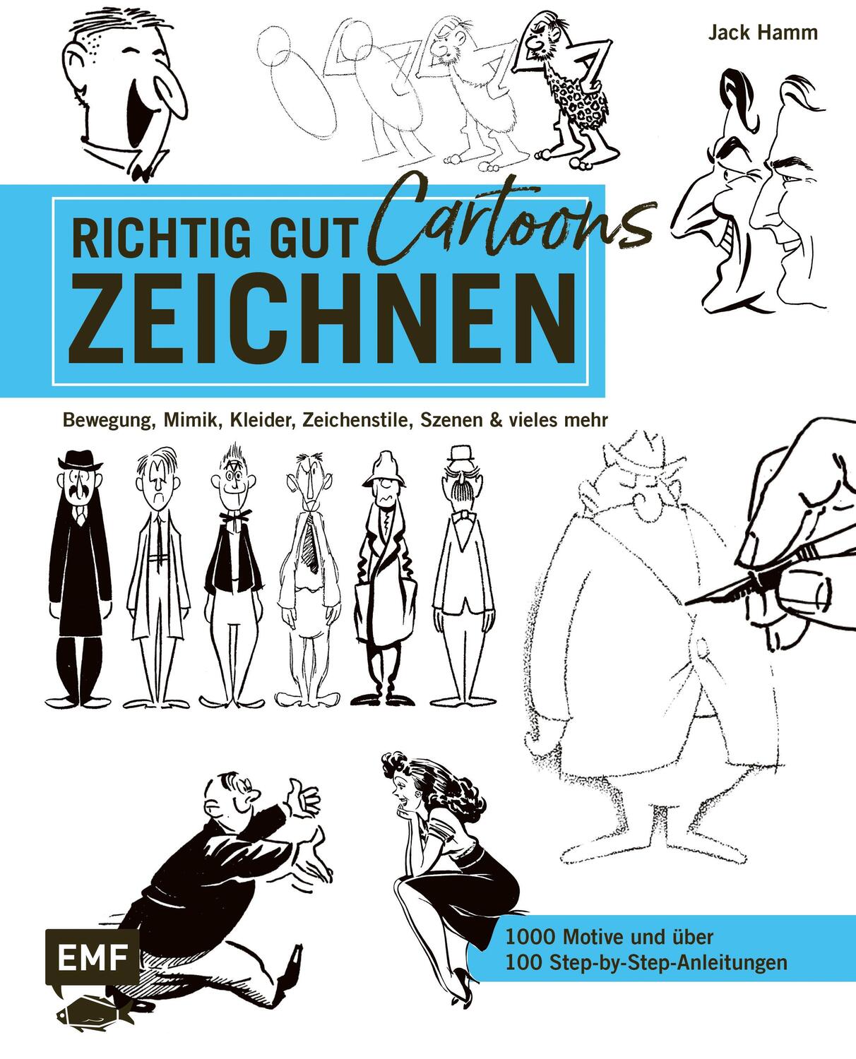 Cover: 9783960937623 | Richtig gut zeichnen - Cartoons | Jack Hamm | Buch | Deutsch | 2020