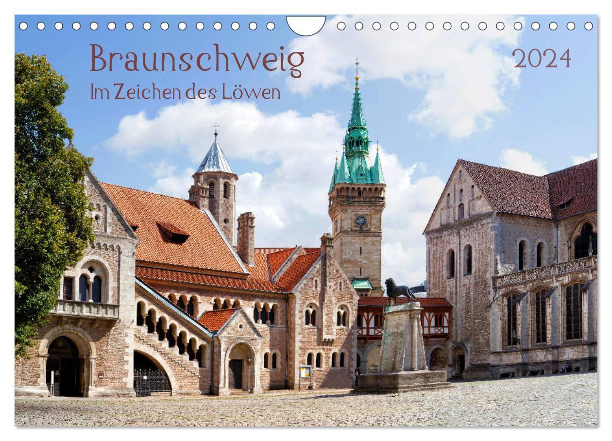 Cover: 9783675857599 | Braunschweig Im Zeichen des Löwen (Wandkalender 2024 DIN A4 quer),...