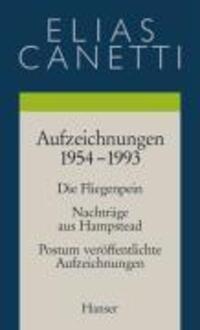 Cover: 9783446205529 | Aufzeichnungen 1954-1993 | Elias Canetti | Buch | 480 S. | Deutsch
