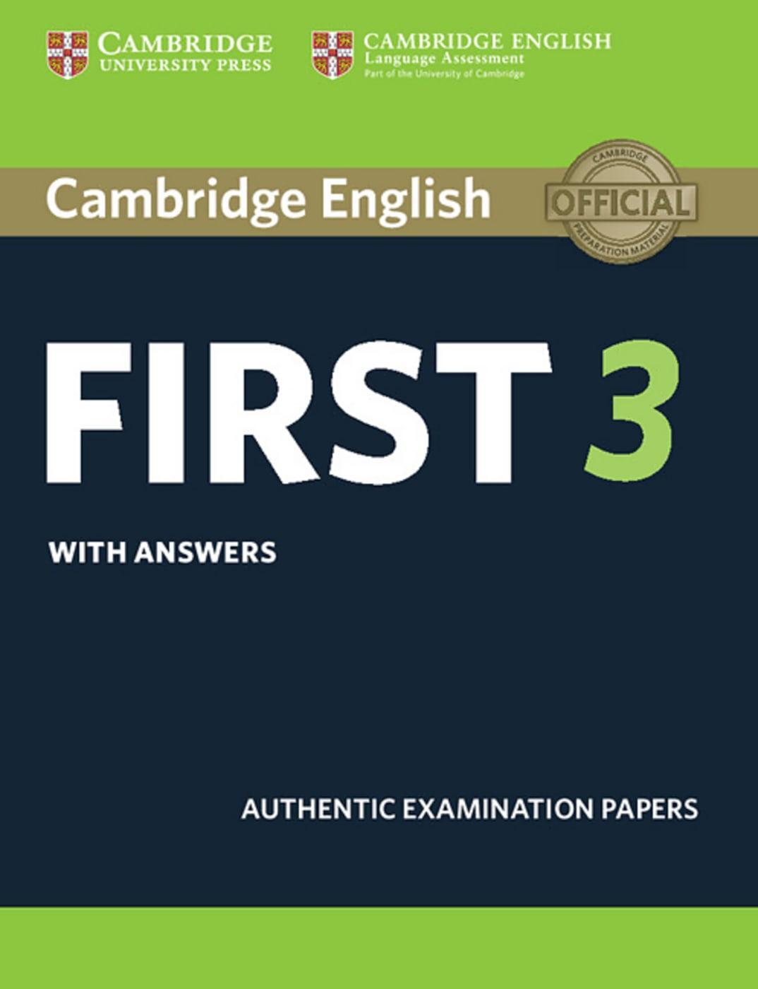 Cover: 9783125352124 | Cambridge English First 3. Student's Book with answers | Taschenbuch