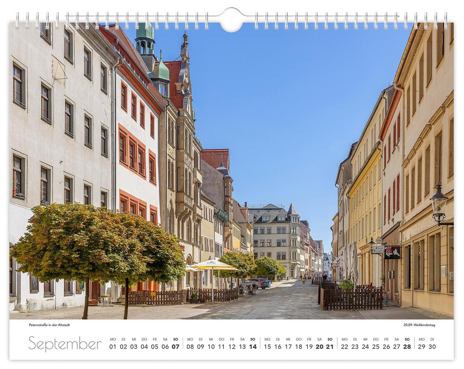 Bild: 9783910680630 | Kalender Freiberg 2025 | 40 x 30 cm weißes Kalendarium | Schubert