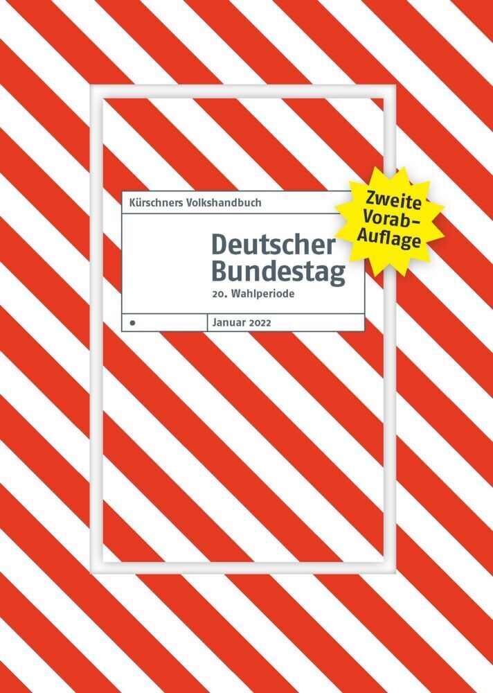 Cover: 9783958791497 | Zweite Vorabauflage Kürschners Volkshandbuch Deutscher Bundestag