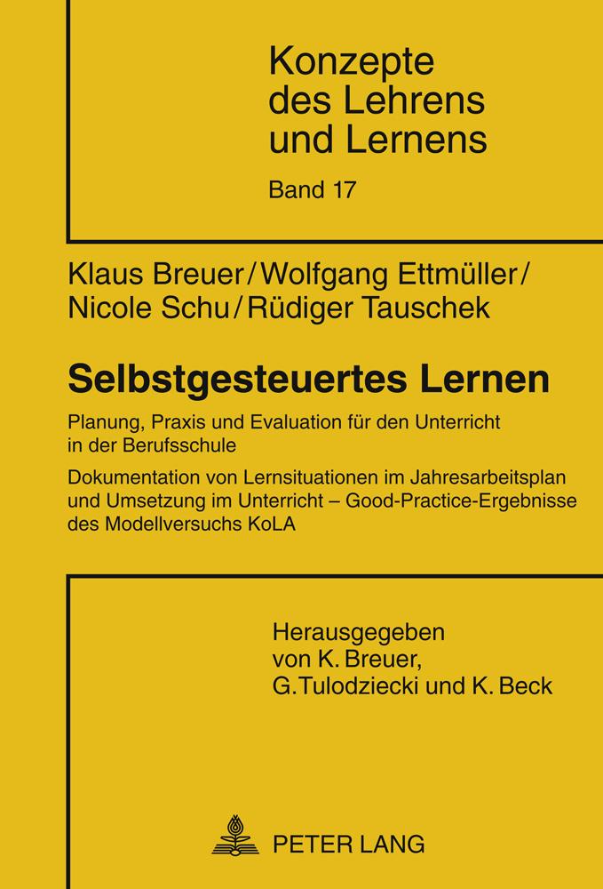 Cover: 9783631604236 | Selbstgesteuertes Lernen | Klaus Breuer (u. a.) | Buch | Deutsch