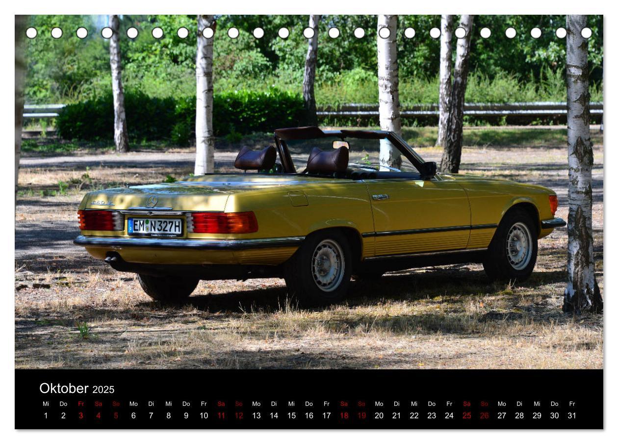 Bild: 9783435440825 | Mercedes SL W107 - zeitlose Eleganz (Tischkalender 2025 DIN A5...