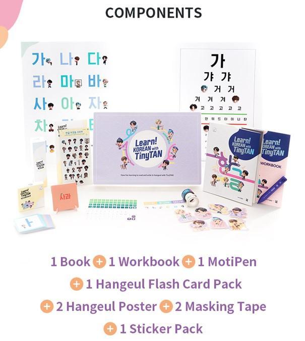 Bild: 9791190996099 | Learn! KOREAN With TinyTAN 2-Book-Set With Motipen Korean Learning...