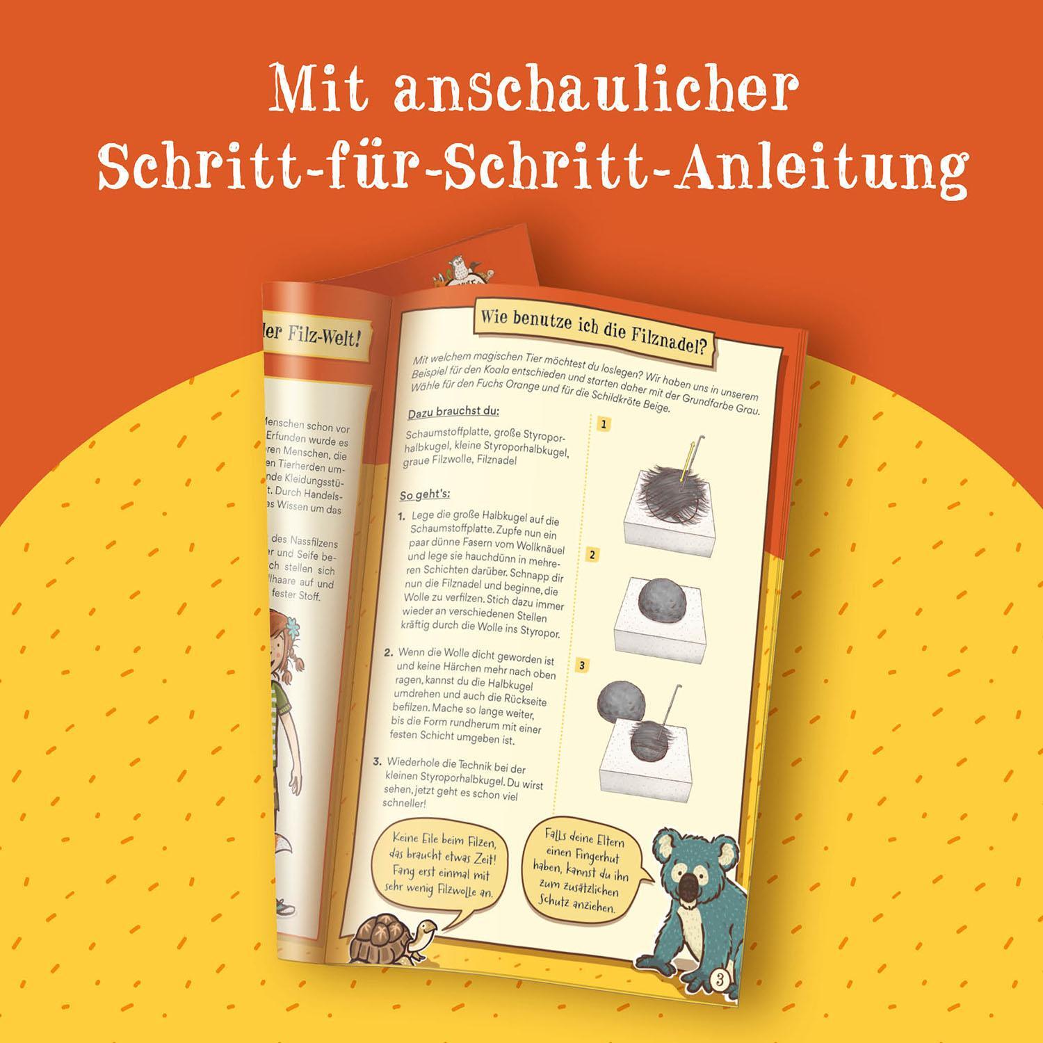 Bild: 4002051604684 | Die Schule der magischen Tiere - Tiere filzen | Bastel-Set | Spiel