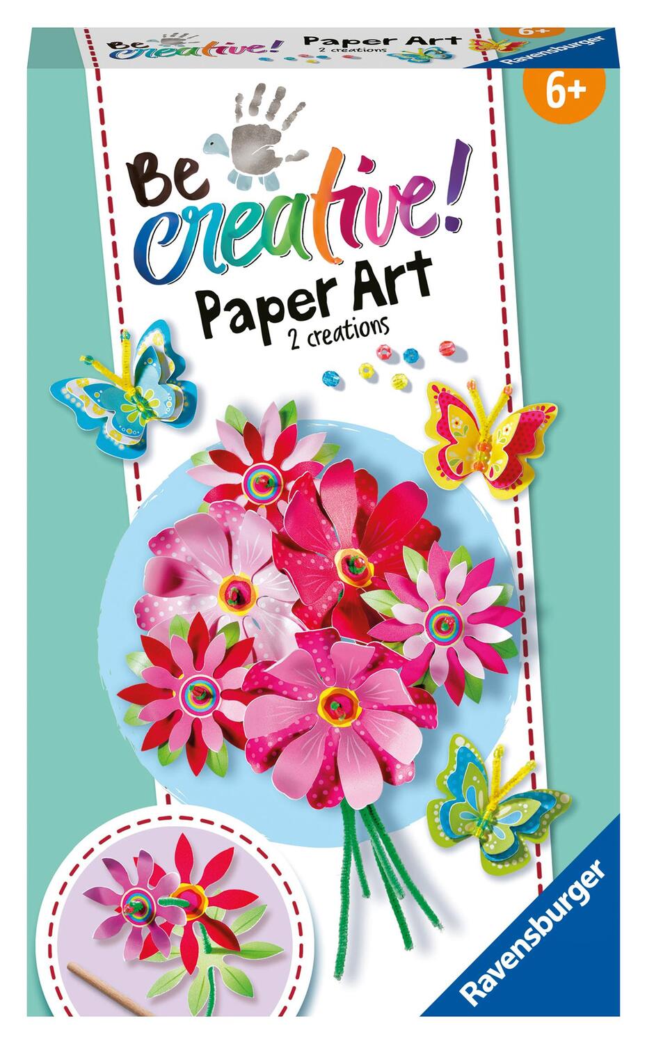 Cover: 4005556236787 | Ravensburger 23678 BeCreative Paper Art Flowers &amp; Butterflies, DIY...