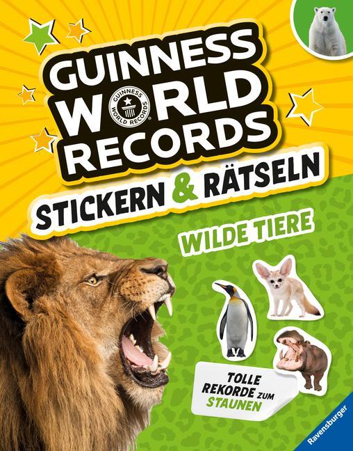 Cover: 9783473480296 | Guinness World Records Stickern und Rätseln: Wilde Tiere | Taschenbuch